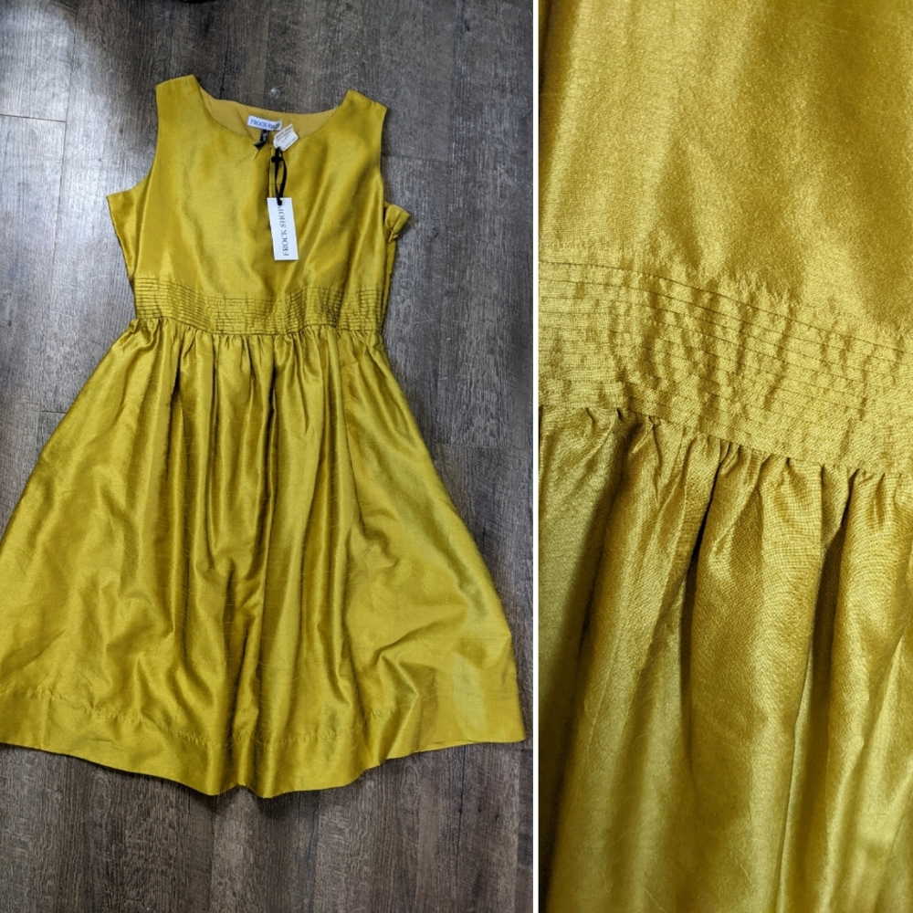 Modcloth Frock Shop Citrine Party Dress